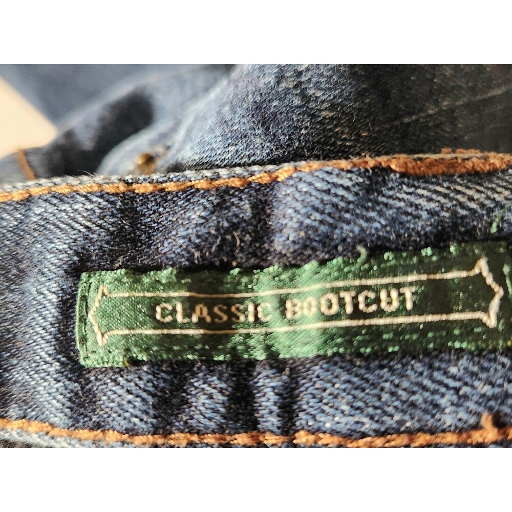 Ralph Lauren Y2K Vintage Women's Blue Bootcut Jeans Size 8 Classic Straight - Picture 10 of 13